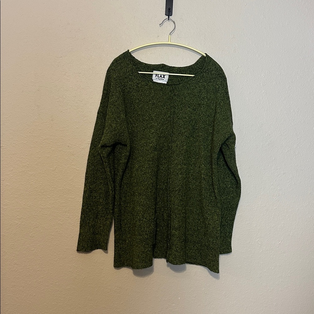 FLAX‎ green tunic sweater size Small/Medium